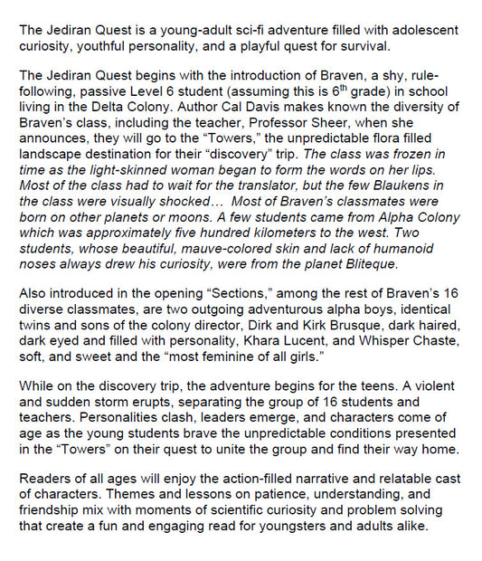 Jediran Quest Summary